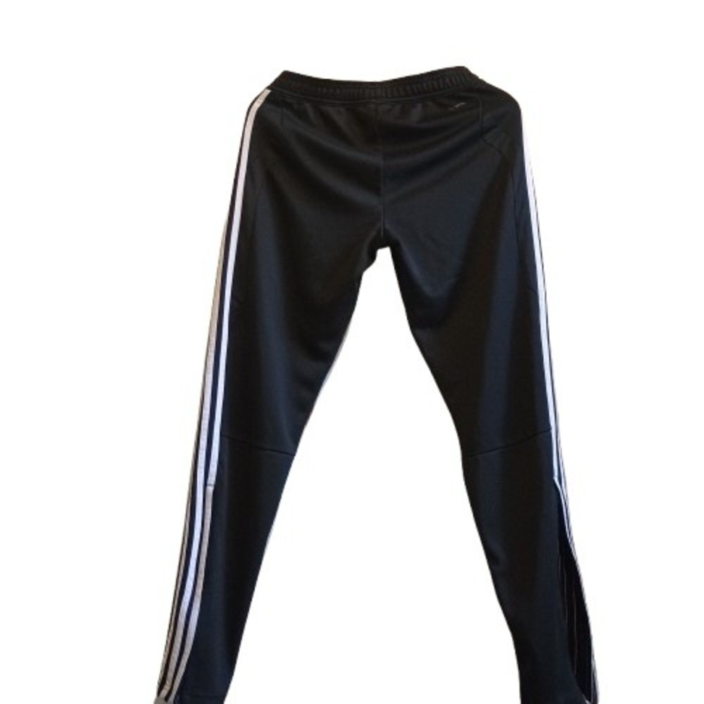 Adidas ClimaCool Athletic Track Pants Black White Stripes Joggers Mens Size S - Picture 2 of 16